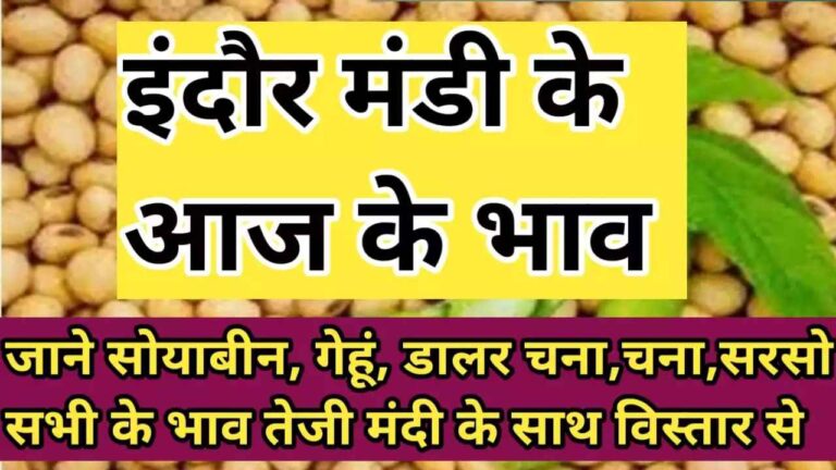 { indore mandi rate today 