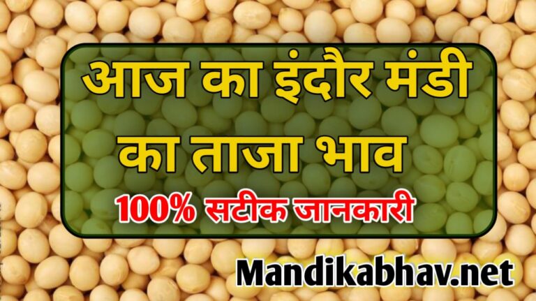 [ आज के]इंदौर मंडी का भाव indore mandi rate today soyabean bhav
