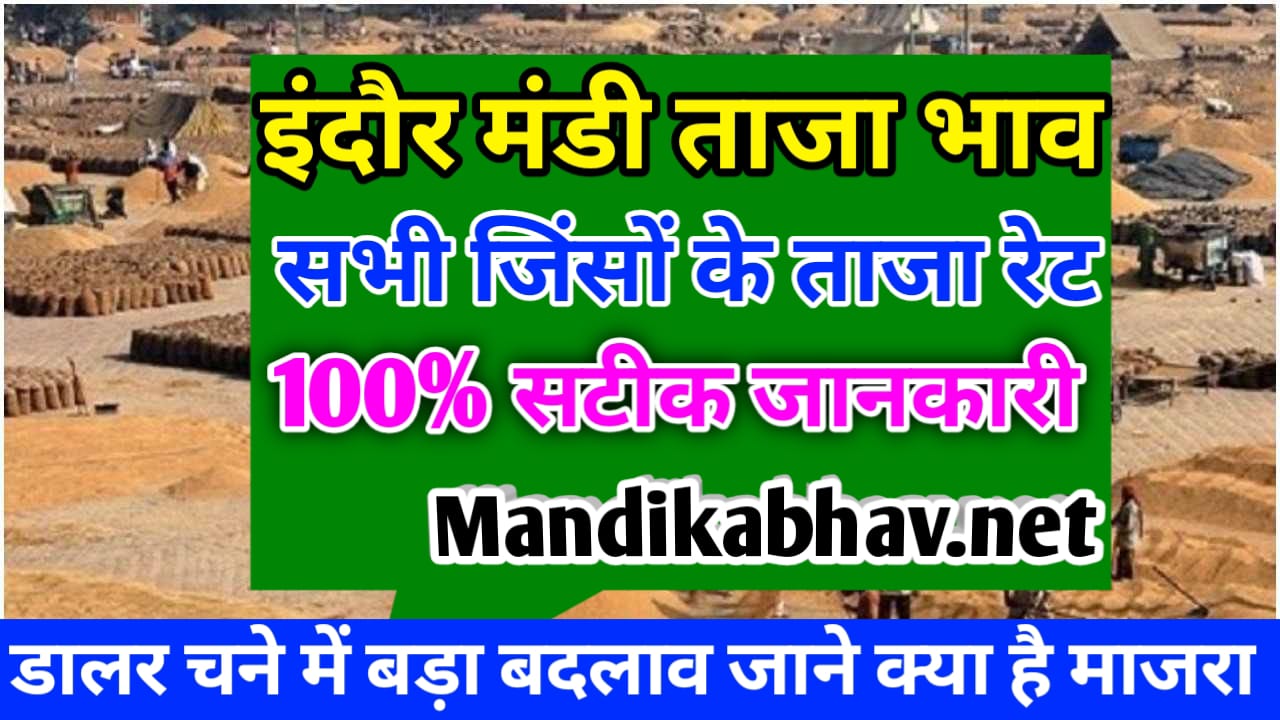 {Today Mandi Bhav} : indore mandi rate today