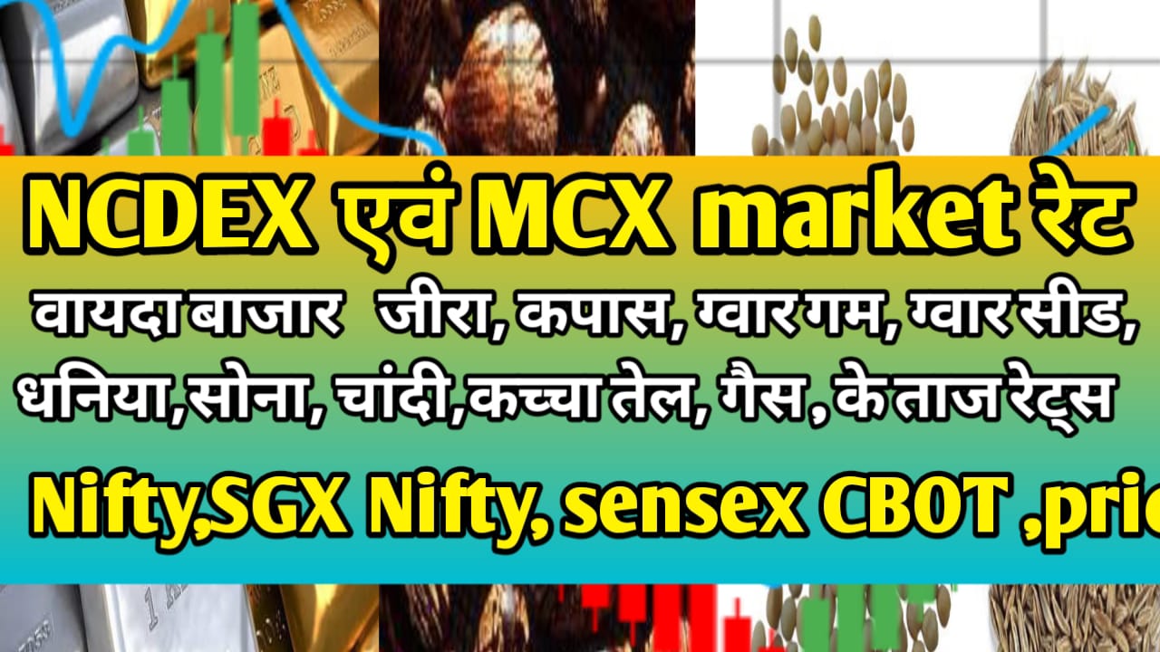 MCX And Ncdex update आज के वायदा कारोबार कैसे खुले जाने