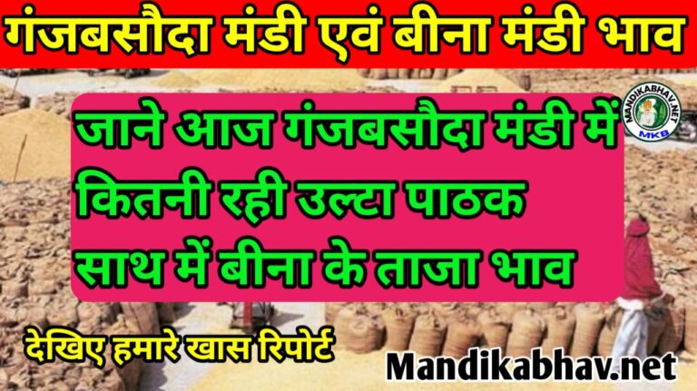 Ganjbasoda and Bina Mandi Rates